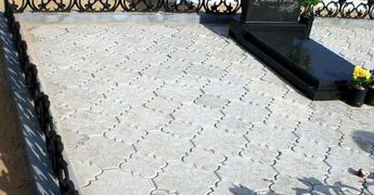 плитка тротуарная на могилу
