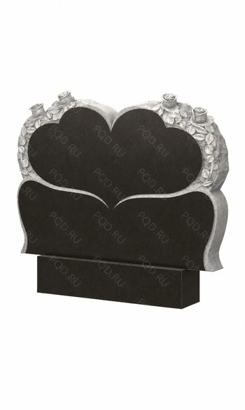 Горизонтальный памятник на малой тумбе AM2759