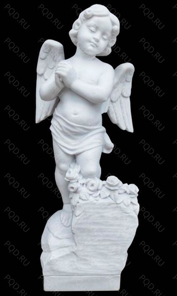 Ангел с корзиной цветов AM5918