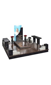Комплекс с портретом на стекле и скамьёй AM3441