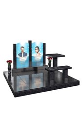 Комплекс на двоих с портретами на стекле и столом AM3517