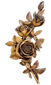 Розы угловые бронза AM5719