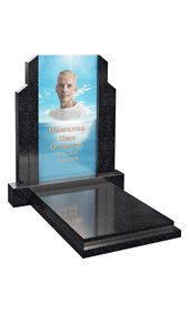 Европейский памятник с портретом на стекле AM6808
