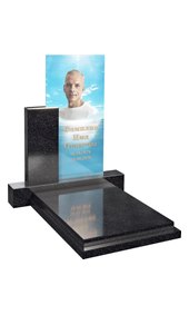 Европейский памятник с портретом на стекле AM6809