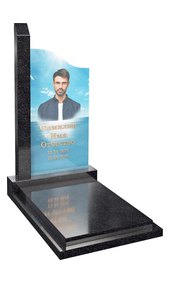 Европейский памятник с портретом на стекле AM6812