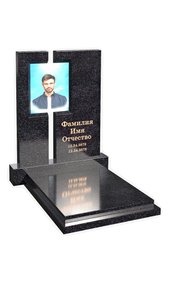 Европейский памятник со стеклянным окном для портрета AM6823
