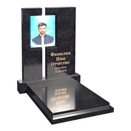 Европейский памятник со стеклянным окном для портрета AM6823