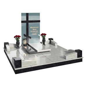 Комплекс с портретом на стекле и крестом AM3404