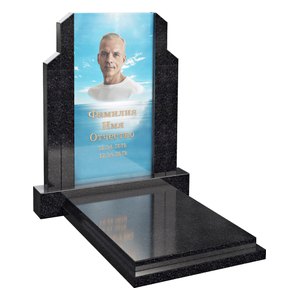 Европейский памятник с портретом на стекле AM6808