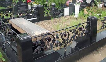 ограда кованная для кладбища