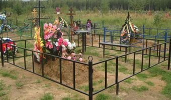 установка ограды на кладбище